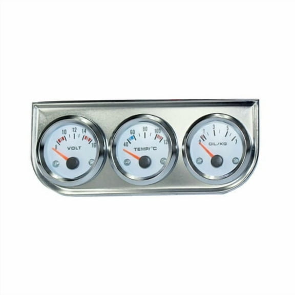 2'' 52mm Car Triple 3 Gauge Kit Water Temp Volt Meter Oil Pressure with Sensor