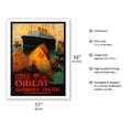 thumbnail image 2 of Orient - Largest and Fastest to the Orient - Canadian Pacific Steamships - Vintage Ocean Liner Travel Poster by James McKell c.1924 - Fine Art Matte Paper Print (Unframed) 11x14in, 2 of 4