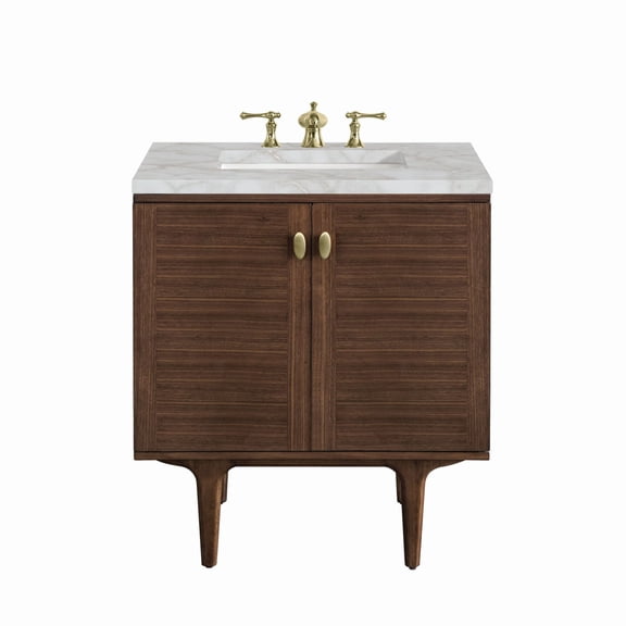James Martin Vanities 670-V30-3Vsl Amberly 30" Single Basin Wood Vanity Set - Mid-Century