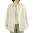 thumbnail image 4 of Sakmal Barn Jacket Women Cotton White Coat Fashion Winter Jackets for Women L, 4 of 5