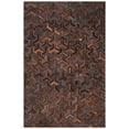 thumbnail image 2 of SAFAVIEH Studio Leather Kingsley Geometric Area Rug, Brown/Light Brown, 5' x 8', 2 of 9