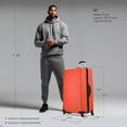 thumbnail image 3 of InUSA Royal 32" Hardside Lightweight Luggage with Spinner Wheels, Handle, and Trolley, Orange, 3 of 12