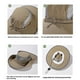 thumbnail image 3 of Guardurnaity Sombrero de pescador ligero de algodón y cáñamo para hombre, transpirable, para pescar al sol, de verano Sombreros A, 3 of 6