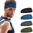 thumbnail image 3 of Moisture Wicking Headband, Non Slip Quick Drying Polyester Spandex Blend Stretchy Breathable Material for Anti Slip, Lightweight Practical Use in All Seasons, 3 of 6
