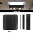 thumbnail image 6 of XYZCANDO Cow RV Skylight Cover Camper Skylight Window Cover RV Window Shade Foldable UV Rays Protection Camper Trailer Fan Vent Cover Sunshade Hook and Loop 16 " (L) x 16 " (W) Western Brown, 6 of 7