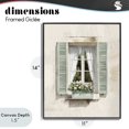 thumbnail image 4 of Stupell Industries Traditional French Cafe Window Curtains Black Framed Giclee Art, 11 x 14, by LSR Design Studio, 4 of 8