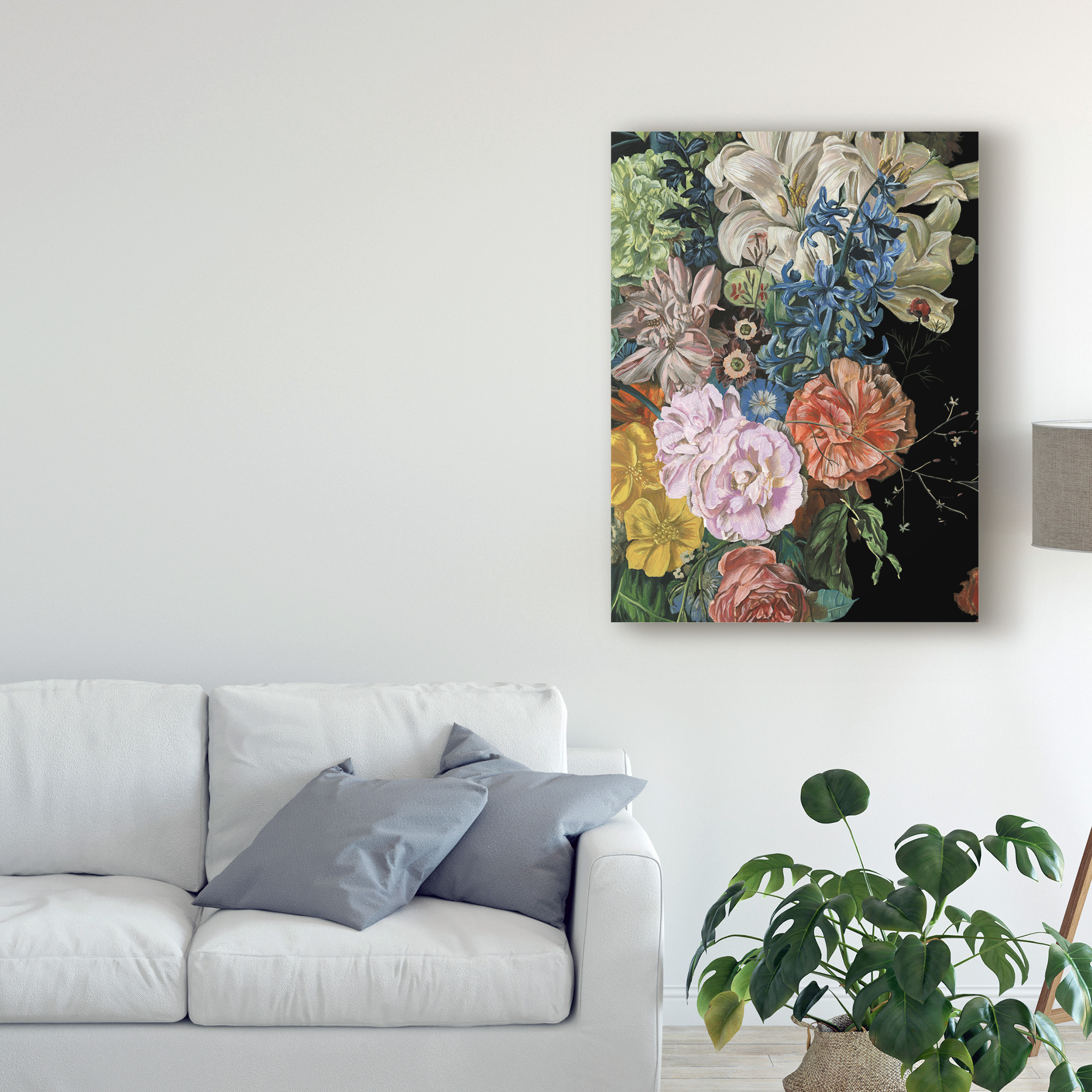 Trademark Fine Art 'Baroque Floral II' Canvas Art by Melissa Wang