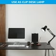 thumbnail image 6 of Metal Swing Arm Desk Lamps, Adjustable Table Lamp with Clamp, Architect Pixar Lamp for Bedroom, Study, Home Office, Replaceable Bulbs, Multi-Joint, 6 of 7