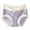 Silver, variant on Wdfiry Cotton Briefs for Women Plus Size Stretch Seamless Printing Panties Casual High Waist Comfort Breathable Briefs