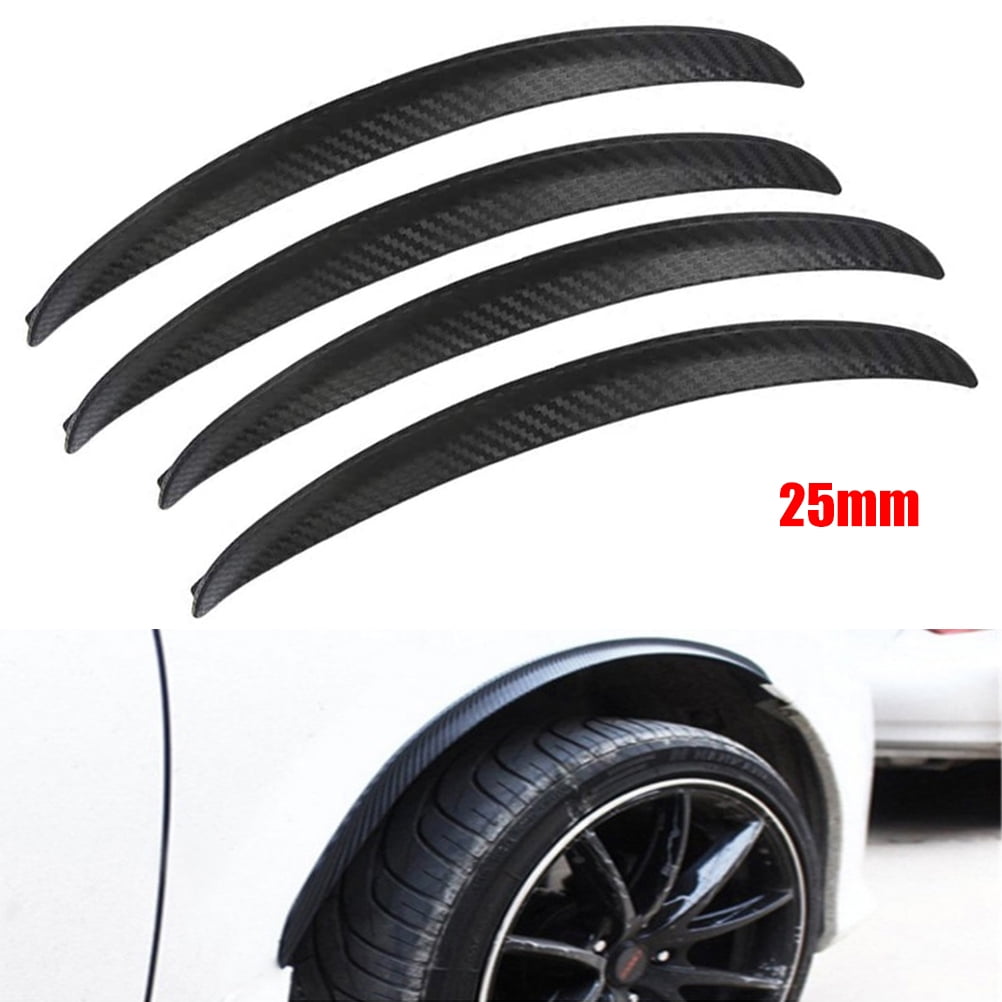 Valatala 4Pcs Car Fender Flares Universal Fender Flares Carbon Fiber