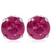 Pompeii 1/4ct Genuine Ruby Studs 14K White Gold (,)