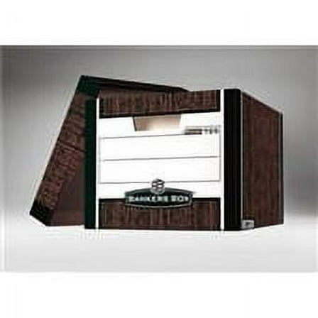 Premium File Storage Box - 15 x 12 x 10" 12/Case Woodgrain Bankers Box® [With write on area on two sides]