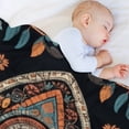 thumbnail image 7 of Tribal Feather Boho Throw Blanket for All Season,Nature Retro Print Throw Blanket Super Soft Lightweight Warm Plush Blankets for Sofa Bed Couch Bedroom Home Décor 30"x40", 7 of 7