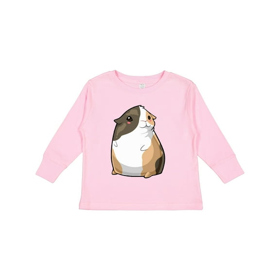 Inktastic Cute Short Hair Guinea Pig Boys or Girls Long Sleeve Toddler T-Shirt