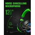 thumbnail image 4 of ULTREND Gaming Headset with Microphone, Wired Headset with RGB Light. (Green), 4 of 8