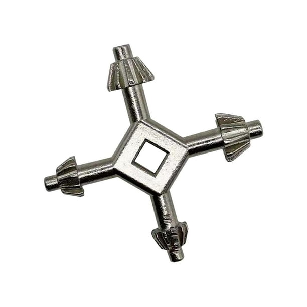 Llave de llave de portabrocas de acero para mano de combinación de taladro de apriete 4 tamaños, 5,2-7,2 mm, 6-9,5 mm, 6-9,3 mm, 6-7,4 mm Cola mandril llave inglesa