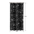 thumbnail image 5 of Halloween Black and White Spider Webs and Spiders Shower Curtain 36"x72" ,Bathroom Decorative Shower Curtains Set with 12 Hooks,Modern Waterproof Washable Shower Curtain, 5 of 6