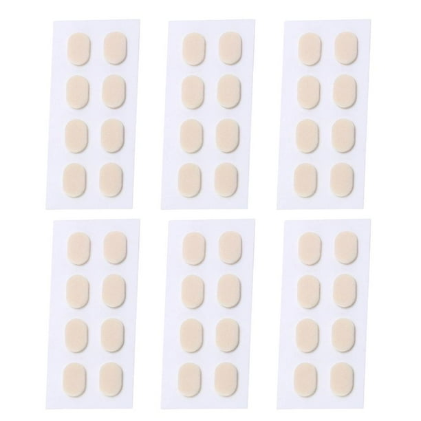24 Pares de Almohadillas Adhesivas para La Nariz de Los Anteojos Salvador Almohadilla nasal para anteojos Piel 1,5mm Piel 15 mm