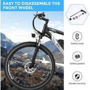 ANCHEER 500W Electric Bike for Adults 27.5 Electric Mountain Bike 3 Hours Fast Charge, Ebike for Adults with 48V 10.4Ah Removable Battery, Electric Bicycles LCD Display UL2849