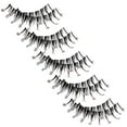thumbnail image 2 of 5 pares de pestañas postizas naturales con diamantes de imitación decorativos., 2 of 8