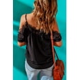 thumbnail image 3 of a.Jesdani Boho Chic Crochet Top - Sleek Off-Shoulder Black, Perfect Summer Wardrobe Add-On, 3 of 8