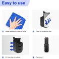 thumbnail image 5 of Support de Rangement pour Samsung LED LCD HDTV 3D 4K TV, Auto-Adhésif, Solide et Robuste Support Mural pour Télécommande Samsung TV (2 Pcs, Noir), 5 of 5