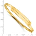 thumbnail image 3 of Primal Gold 14 Karat Yellow Gold 2/16 Overlap Hinged Bangle, 3 of 4