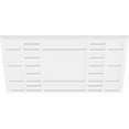 thumbnail image 2 of 40"W x 26 5/8"H x 14"C x 1"P Beaux Architectural Grade PVC Contemporary Ceiling Medallion, 2 of 11
