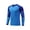 Blue, variant on Doomiva Mens Goalkeeper Jersey Uniform Football Padded Goalie T-shirt Long Sleeve Sports Training Hot Pink M