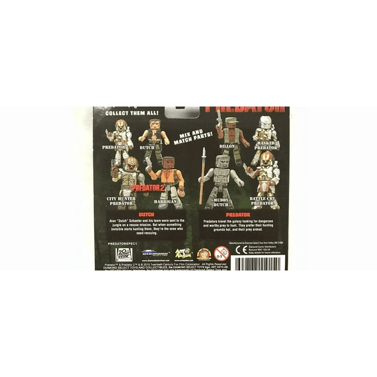 Minimates Series 1 Dutch & Predator Minifigure 2-Pack - Walmart.com