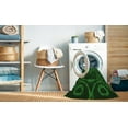 thumbnail image 2 of Ahgly Company Machine Washable Indoor Rectangle Transitional Green Area Rugs, 4' x 6', 2 of 7