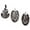 3pc Set Brown, variant on Unique and Elegant Islamic Wall Art Decor Qul Al Ahad Al Ikhlas Compressed Wood Large 45"x29" (1pc Silver)