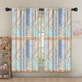 thumbnail image 5 of Blackout Kids Curtains,Multicolor Ethnic Striped Pattern Childrens Insulated Curtains Set Of 2,Bedroom Essentials,Toddler Room Decor 52x63in(132x160cm), 5 of 5
