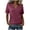 Hot Pink, variant on Womens Tops Short Sleeve Banded Bottom Summer Tops V Neck T Shirts Casual Ladies Tees Loose Fit Clothing Sky Blue,S