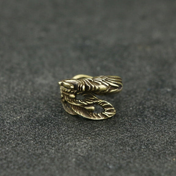 Handmade Copper Brass Phoenix Ring Chinese