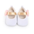 thumbnail image 4 of Yoyauz Baby Girl Mary Jane Shoes Anti Slip Rubber Sole Ballet Slippers Princess Dress Wedding Shoes Newborn Kids Shoes Toddler Shoes（0-12 Month）, 4 of 10