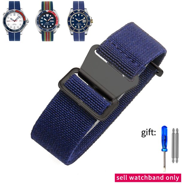 18 Mm 20 22 Elástico De Nylon Banda De Reloj Para Seiko Agua Fantasma Tudor Rolex Pulsera NATO Tejido Correa