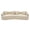 1White, variant on Ciphrias Curved Boneless Sofa 108 Inch 4 Seat Grey Modular Couch For Living Room