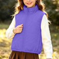 thumbnail image 5 of StSilkitty Boys Girls Puffer Vest Zip up Sleeveless Stand Collar Jacket Coat Fall Winter Warm Outerwear with Pockets, 5 of 9