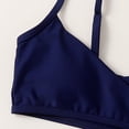 thumbnail image 5 of PEASKJP Toddler Bathing Suits For Girls 2 Piece Bathing Suit Floral Tropical Toddler Bikini Dark Blue, Size 150, 5 of 5