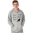 thumbnail image 5 of Crawl Walk Ninja Stealth Karate Zip Hoodie Sweatshirt Men Brisco Brands S, 5 of 6