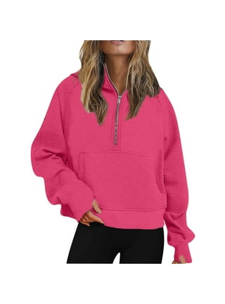 Yyeselk Womens Casual Oversized Half Zip Pullover Long Sleeve