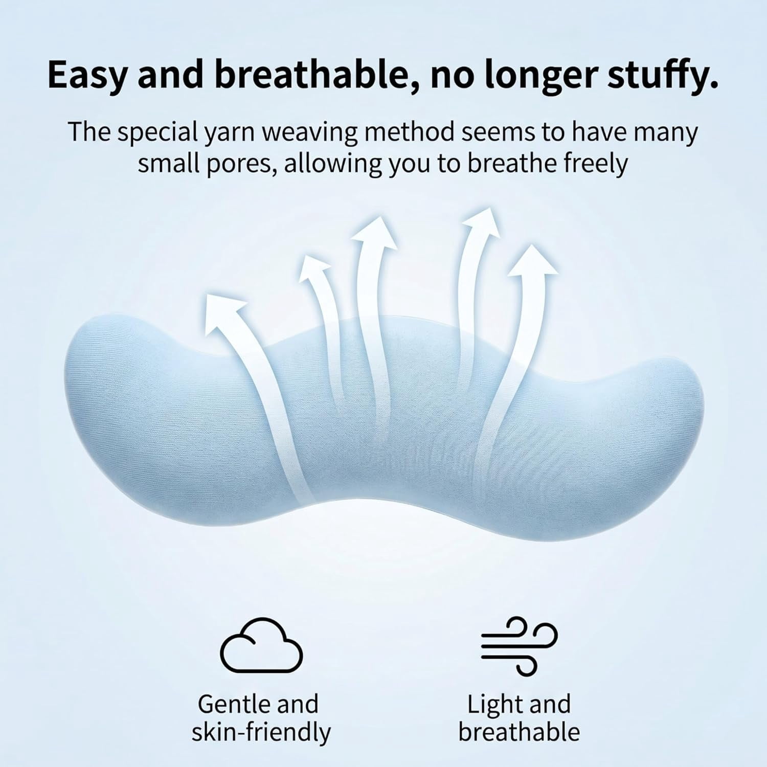 Pea Pod Body Pillow for Side Sleeper, Ergonomic Double Curve Pod Full Body Pillows, Cooling Full Comfort Pillow for Back & Neck, Secure Fit Between Knees and Washable Cover(Gray,S)