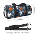 thumbnail image 2 of Fotbe Halloween Bolsa Deportiva de Lona Plegable con Estampado, Bolsa de Gimnasio con Bolsillo Seco/Húmedo, Bolsa de Viaje Ultraligera de Gran Capacidad, 2 of 6