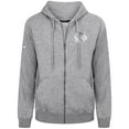 thumbnail image 2 of Men's Levelwear Gray Chicago Blackhawks Podium Banner Arch Full-Zip Hoodie, 2 of 3