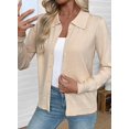 thumbnail image 4 of UZMOG Cardigan Sweaters for Women, Lightweight Trendy Long Sleeve Lapel Collar Button Down Sweater Cardigans, 4 of 7