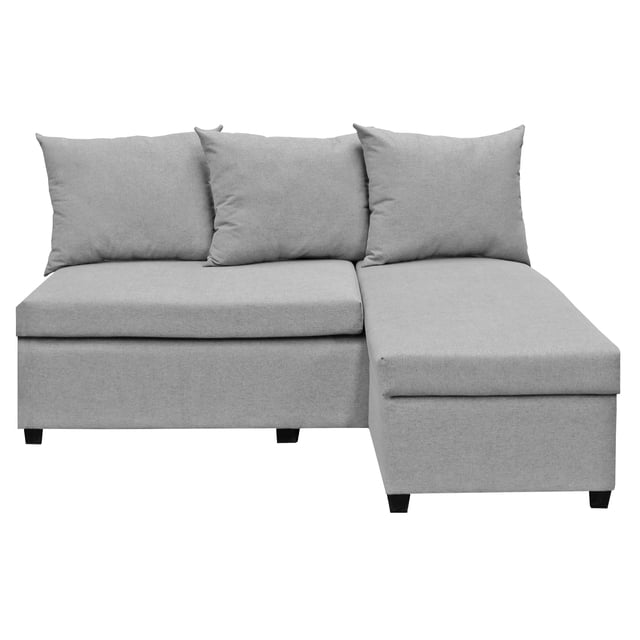 Sala Esquinera Modular El Bazar Store Tromso Gris plata 160x130 cm Lado Izquierdo ó Drecho Tela Lino nacional