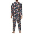 thumbnail image 7 of Salouo Christmas Bunny A Print Button-Front Long Sleeve Pajama Set for Men, Soft 2Pjs Men's Long Sleeve Sleepwear -XX-Large, 7 of 7