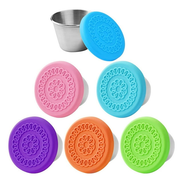 kurtrusly Wide Application Cup With Convenient Practical Salad Container Seal Practical Dressing Wide Application Seal Well 70ml*6 packs (bags) 1 Pc