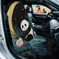 thumbnail image 2 of ZUXONGSY Car Seat Cover Towel Panda Flower Print Auto Front Seat Covers Non-Slip Sprints Towel Car Seat Covers Universal Fit for Cars Suvs Vans Trucks, 2 of 8